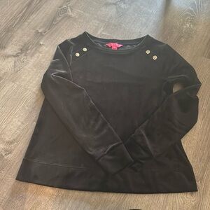 Lilly Pulitzer velvet sweater.